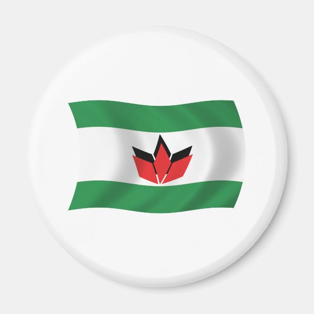 Íman Ímã de Bandeira do Povo Húngaro (Frente)