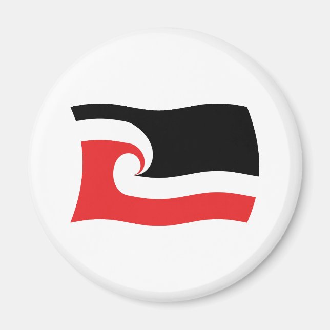 Íman Ímã de Bandeira do Povo Maori (Frente)