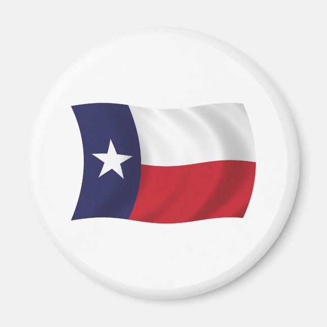 Íman Ímã de Bandeira do Texas (Frente)