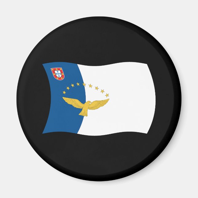Íman Ímã de Bandeira dos Açores (Frente)