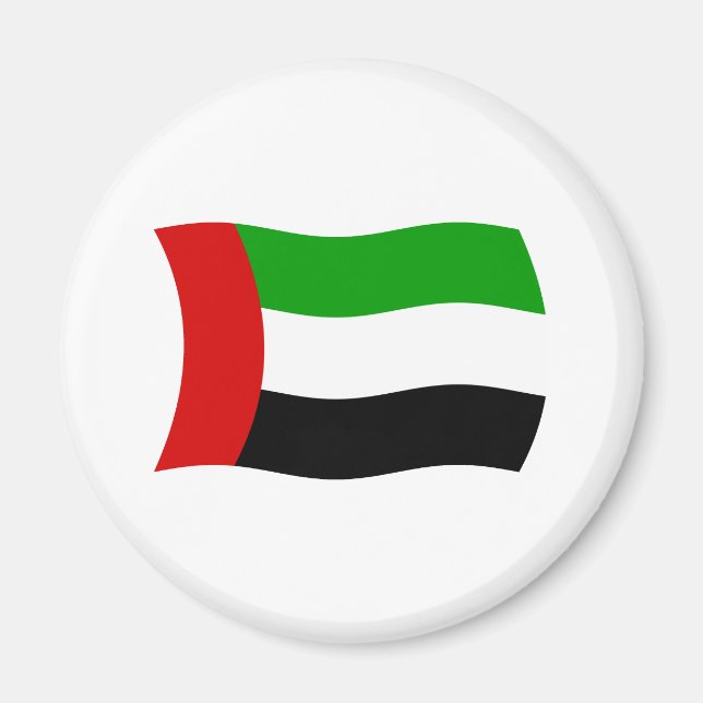 Íman Ímã de Bandeira dos Emirados Árabes Unidos (Frente)