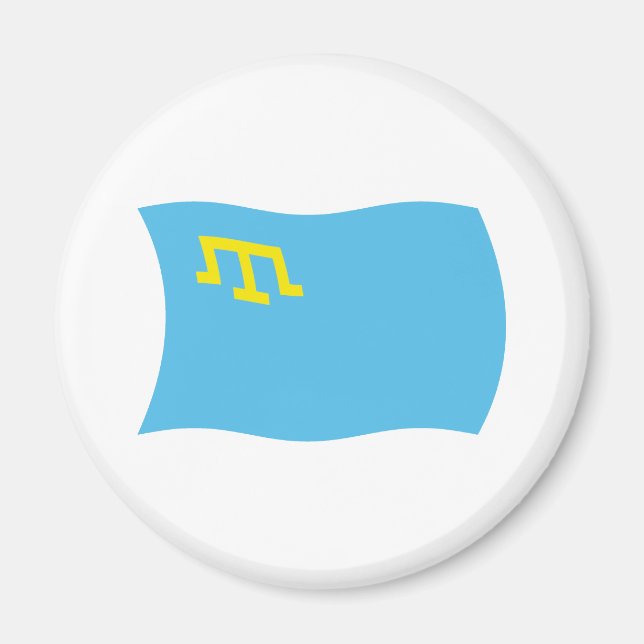 Íman Ímã de Bandeira dos Tártaros da Crimeia (Frente)
