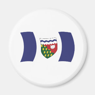 Íman Ímã de Bandeira dos Territórios do Noroeste
