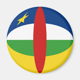 Íman Ímã de Bandeira Fisheye da República Centro-Africa