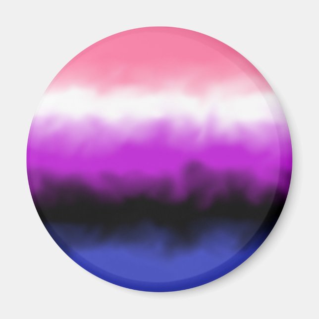 Íman Ímã de Bandeira Genderfluid (Frente)