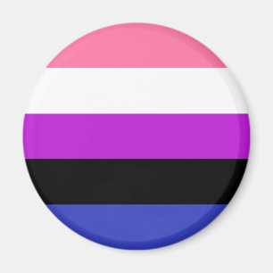 Íman Ímã de Bandeira LGBT Genderfluid