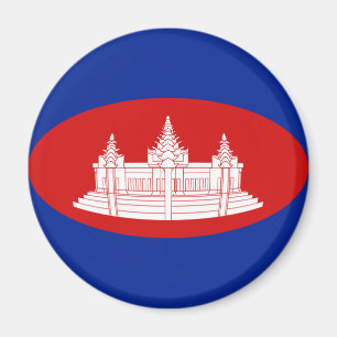 Íman Ímã de Bandeira Olho de Peixe Camboja