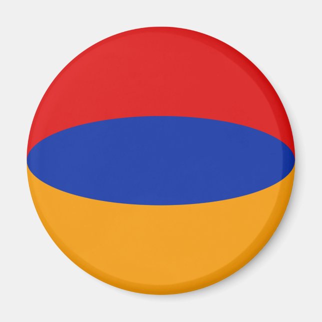 Íman Ímã de Bandeira Olho de Peixe da Armênia (Frente)