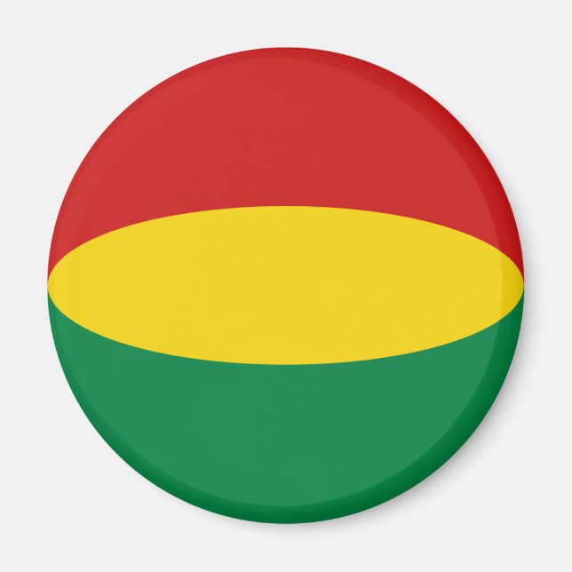 Íman Ímã de Bandeira Olho de Peixe da Bolívia (Frente)