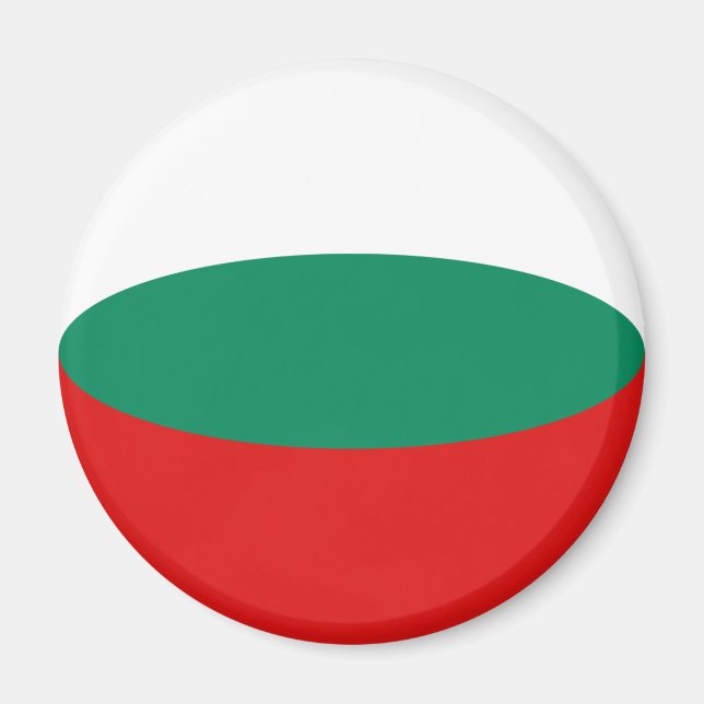 Íman Ímã de Bandeira Olho de Peixe da Bulgária (Frente)