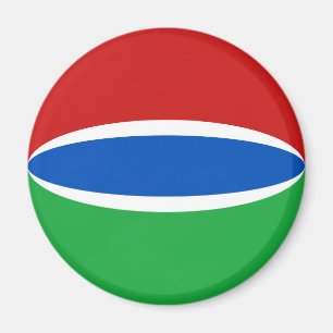 Íman Ímã de Bandeira Olho de Peixe da Gâmbia
