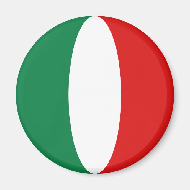 Íman Ímã de Bandeira Olho de Peixe da Itália (Frente)