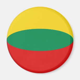 Íman Ímã de Bandeira Olho de Peixe da Lituânia