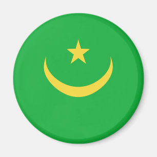 Íman Ímã de Bandeira Olho de Peixe da Mauritânia