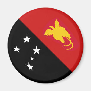 Íman Ímã de Bandeira Olho de Peixe da Papua-Nova Guiné