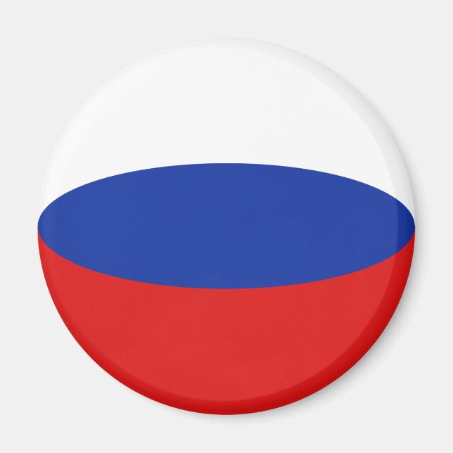 Íman Ímã de Bandeira Olho de Peixe da Rússia (Frente)
