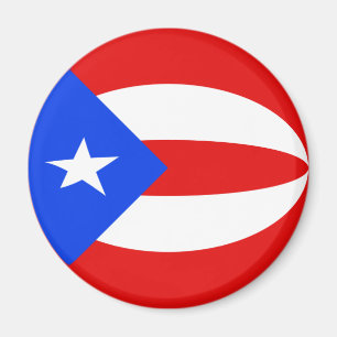 Íman Ímã de Bandeira Olho de Peixe de Porto Rico