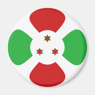 Íman Ímã de Bandeira Olho de Peixe do Burundi