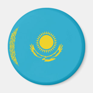 Íman Ímã de Bandeira Olho de Peixe do Cazaquistão