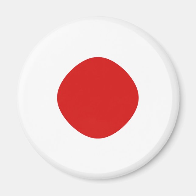 Íman Ímã de Bandeira Olho de Peixe do Japão (Frente)