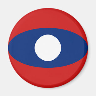 Íman Ímã de Bandeira Olho de Peixe do Laos