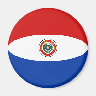Íman Ímã de Bandeira Olho de Peixe do Paraguai