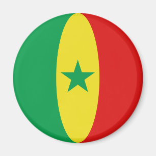 Íman Ímã de Bandeira Olho de Peixe do Senegal