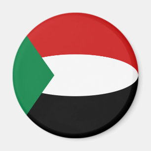 Íman Ímã de Bandeira Olho de Peixe do Sudão