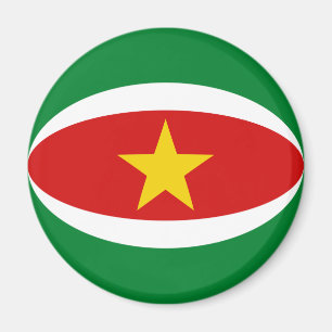 Íman Ímã de Bandeira Olho de Peixe do Suriname