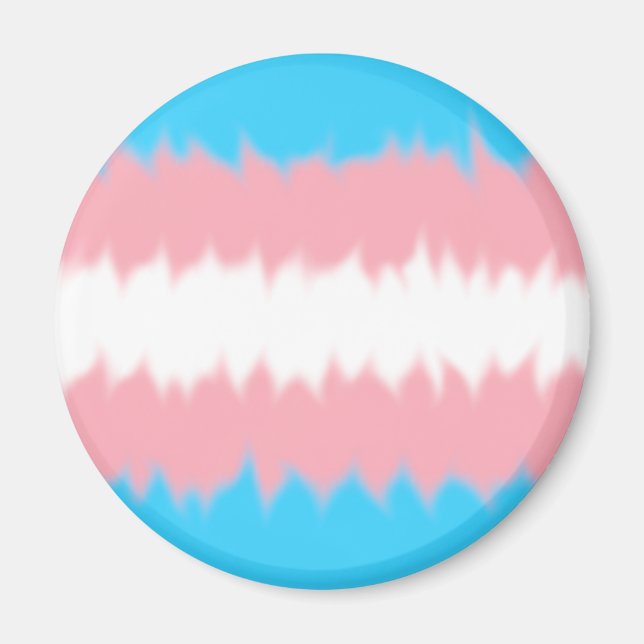 Íman Ímã de Bandeira Trans (Frente)