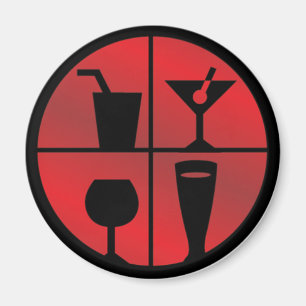 Íman ímã de BarFanatic.com - círculo