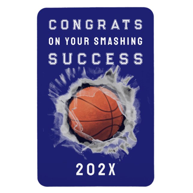 Íman Ímã de Basquete Senior 2026 Parabéns (Vertical)