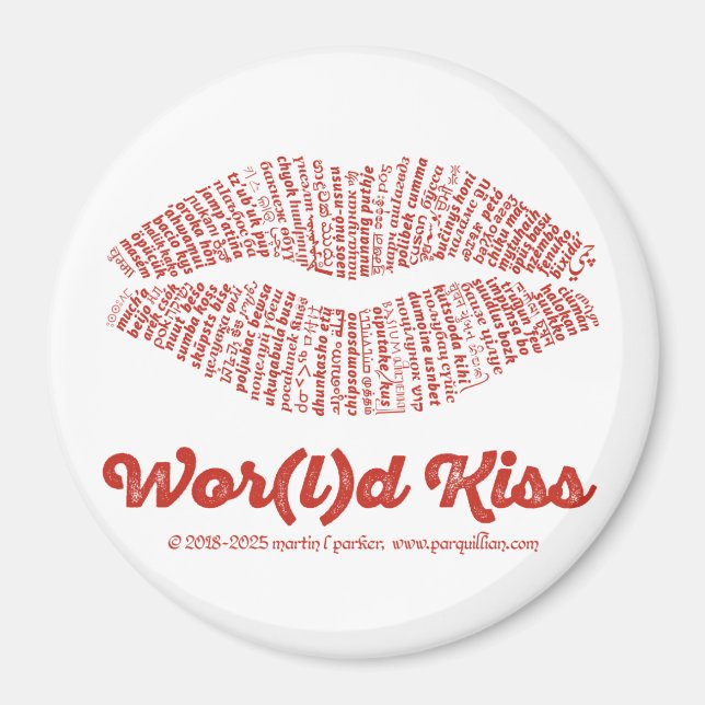 Íman Ímã de Beijo Mundial (Frente)