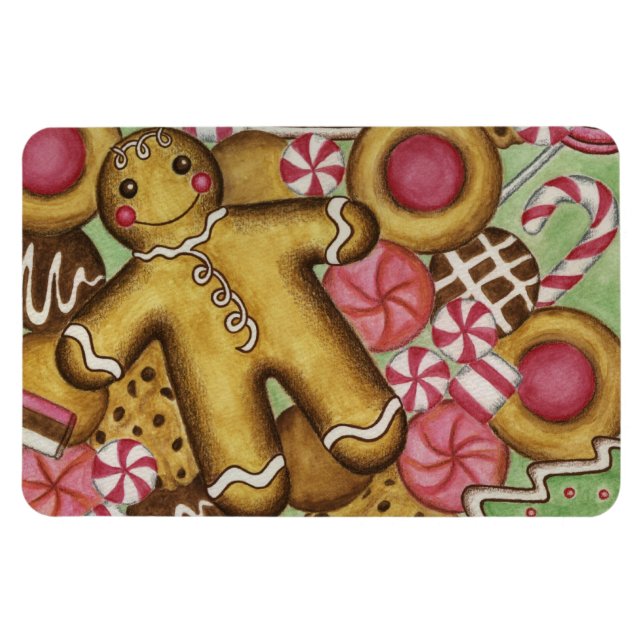 Íman Ímã de Biscoitos de Natal  (Horizontal)