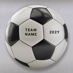Íman Ímã de Bola de Futebol Nome do Time Personalizad