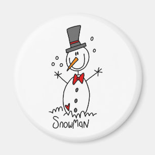 Íman Ímã de Boneco de Neve em Desenho Simples