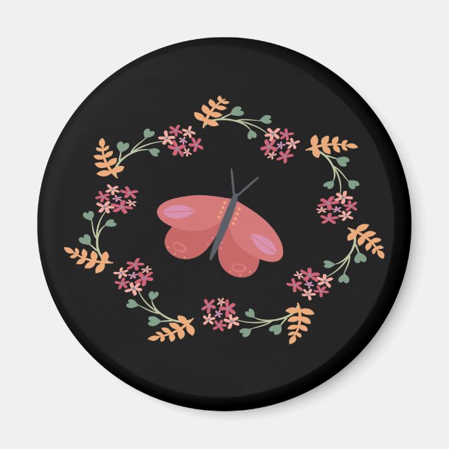 Íman Ímã de Borboleta Escura (Frente)
