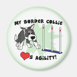 Íman Ímã de border collie da agilidade dos desenhos