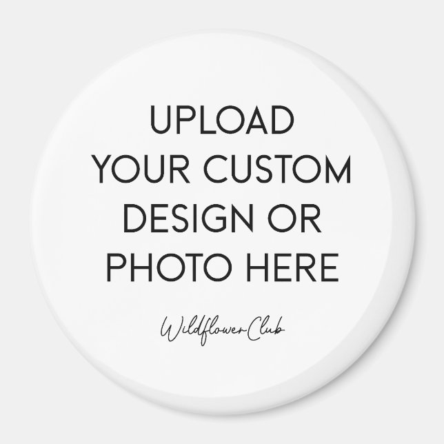 Íman Ímã de Botão 3" Grande Redondo (Frente)