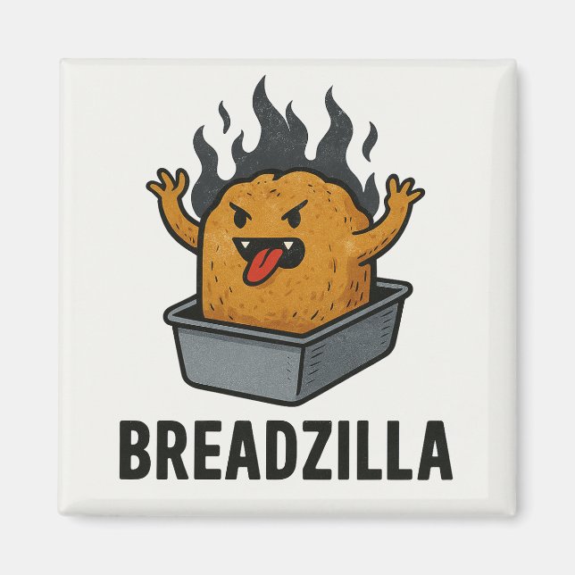 Íman ímã de breadzilla (Frente)