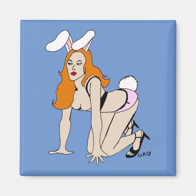 Íman ímã de bunnygirl (Frente)