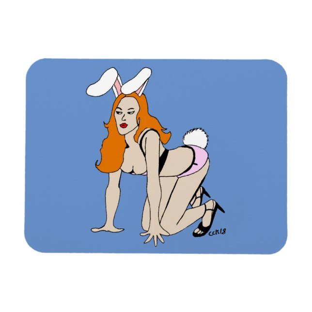 Íman ímã de bunnygirl (Horizontal)