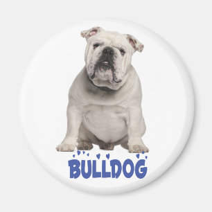 Íman Ímã de Cachorro de Filhote de Bulldog Inglês Branc