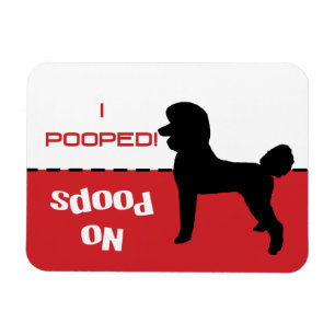 Íman Ímã de Cachorro Precisa Ir ao Banheiro Fezes, Pood