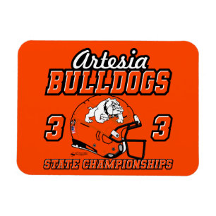Íman Ímã de Campeonatos Estaduais Artesia Bulldogs 33