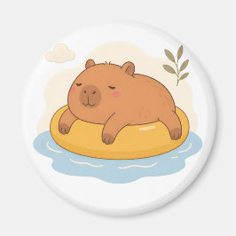 Íman Ímã de Capivara Fofa Flutuando em Piscina para o V