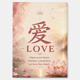 Íman Ímã de Caracter Chinês Amor (愛)
