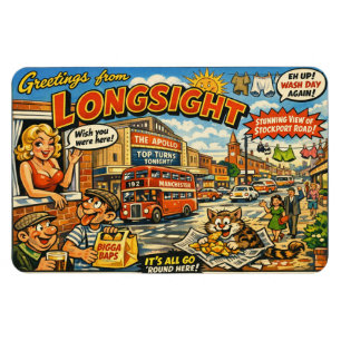 Íman Ímã de cartão-postal atrevido de Longsight