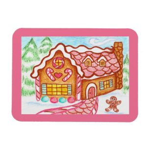 Íman Ímã de Casa de Biscoito de Gengibre