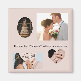 Íman Ímã de Casamento Âncora de Memória Quatro Fotos Te